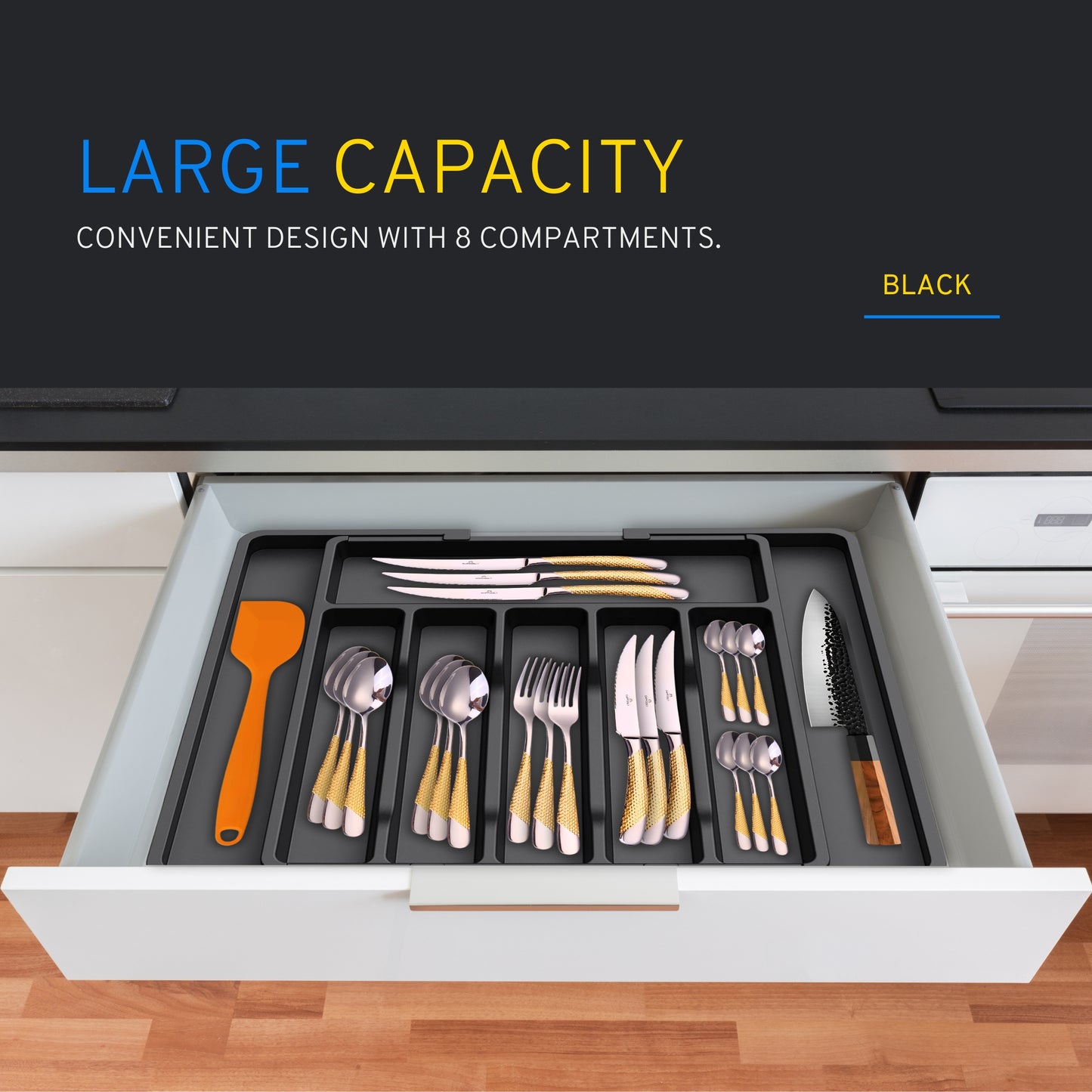 DAFFODILY Adjustable Cutlery Drawer Organiser