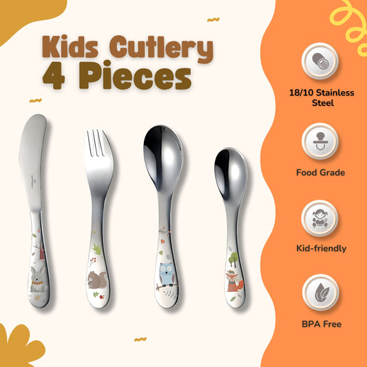 Kids Cutlery Set - 18/ 10 Stainless steel