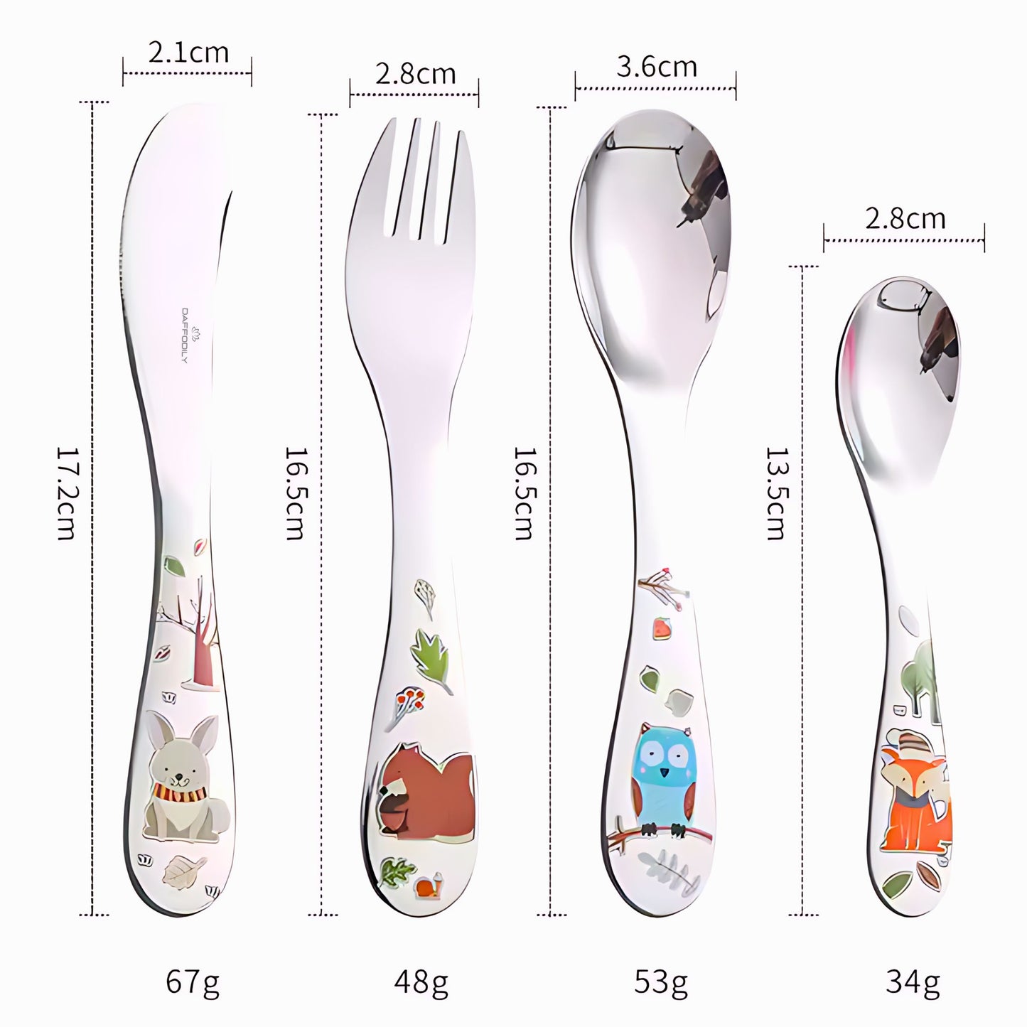 Kids Cutlery Set - 18/ 10 Stainless steel